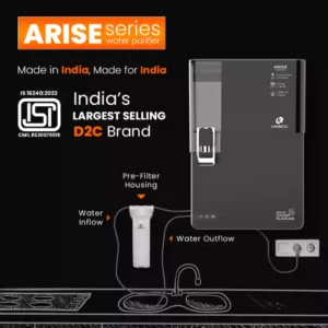 Aqua Flame Arise Series 10L RO Water Purifier (Black & White)